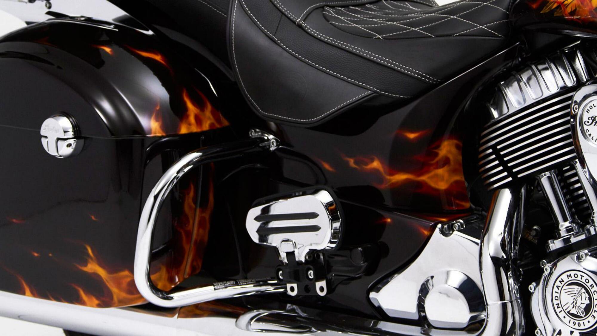 Black Flamed Bike